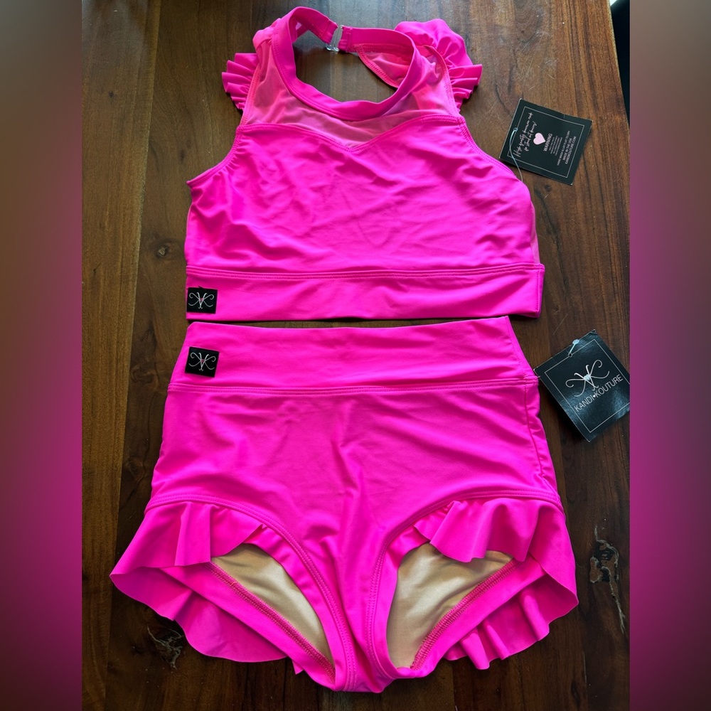 Kandi Kouture hot pink set TS NWT
